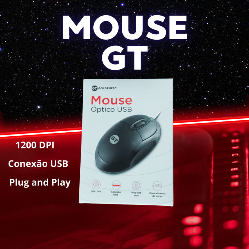 MOUSE GT OPTICO 1200 PRETO