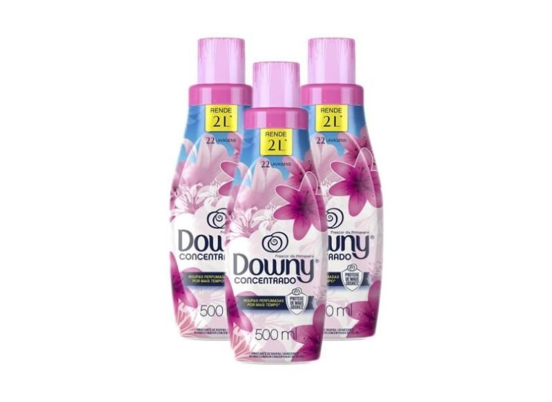 AMAC ROU DOWNY 4X FRESCOR PRIMAV 500ML KIT COM 3